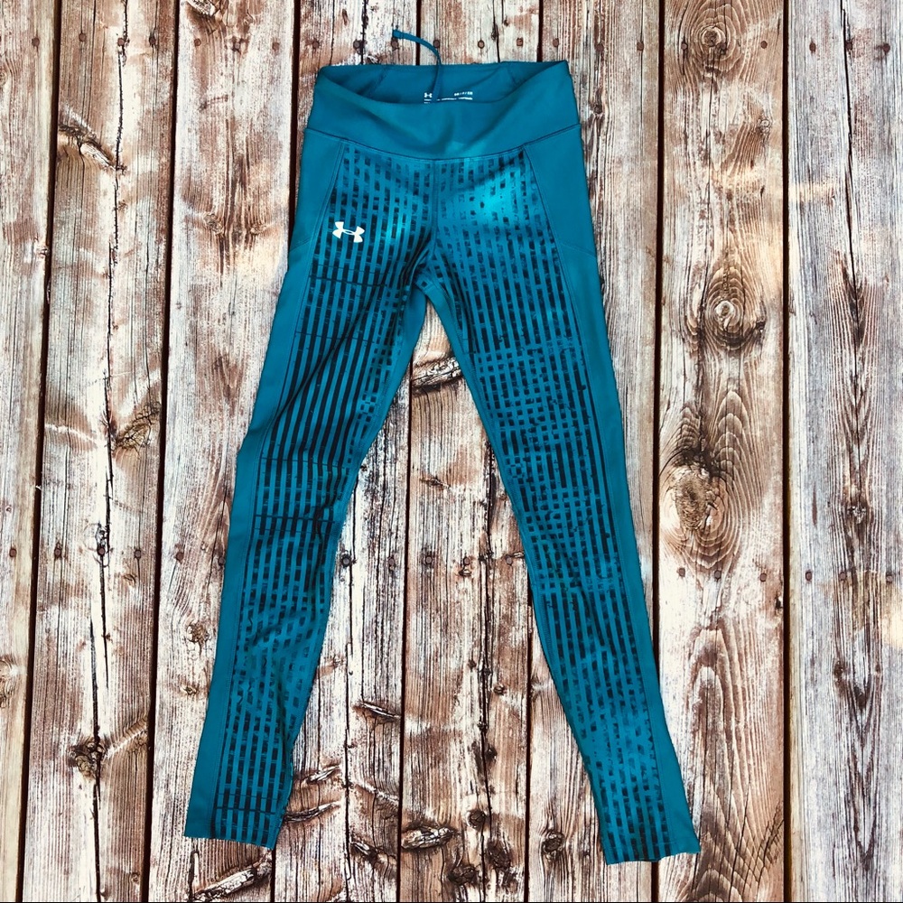 UnderArmour Teal Yoga Pants leggings with pocket
